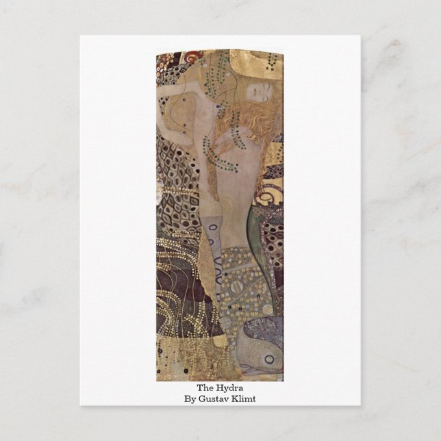 Cartão Postal A Hidra De Gustav Klimt (Frente)