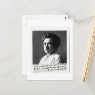 Cartão Postal A história das mulheres: Rosa Luxemburg Cote sobre