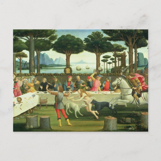 Cartão Postal A História de Nastagio degli Onesti (Frente)