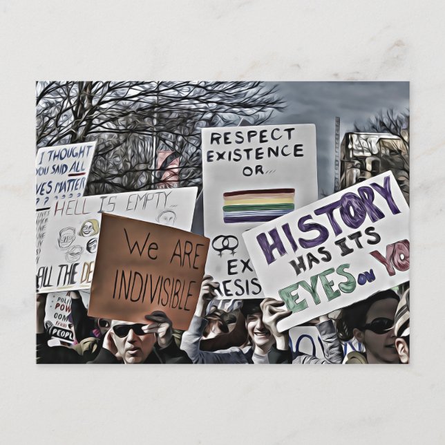 Cartão Postal A história tem os olhos em você (Frente)