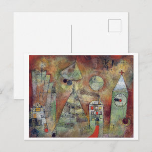 Cartão Postal A Hora Fatídica, 3 Quartos para 12 Paul Klee