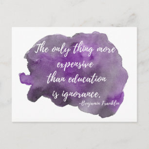 Cartão Postal A ignorância é Cartaz Cartaz Carretado para a Resi