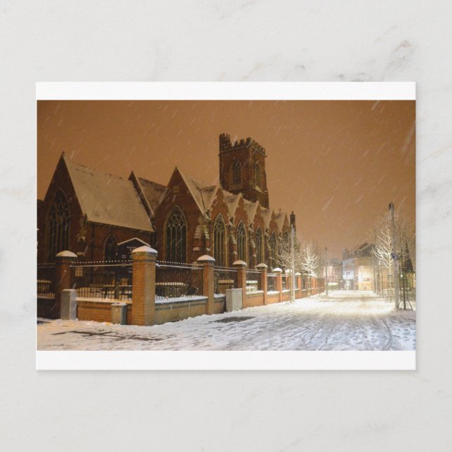 Cartão Postal A Igreja da rua Mary. (Frente)