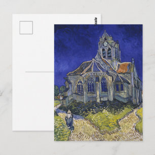 Cartão Postal A Igreja em Auvers por Vincent van Gogh
