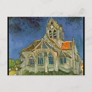 Cartão Postal A Igreja em Auvers-sur-Oise - Vincent Van Gogh