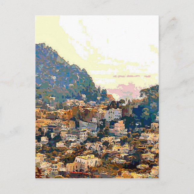 Cartão Postal A ilha de Capri (Frente)