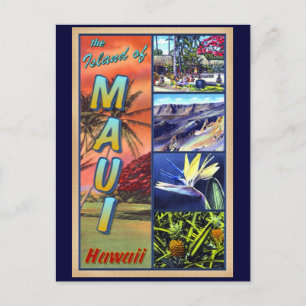 Cartão Postal A Ilha de Maui Havaí