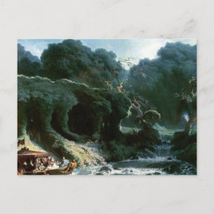 Cartão Postal A Ilha do Amor por Jean Honore Fragonard Postca