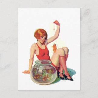 Cartão Postal A ilustração do clássico do peixe dourado