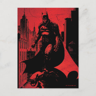 Cartão Postal A Ilustração do Livro de BD Batman