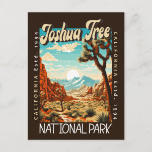 Cartão Postal A Ilustração do Parque Nacional de Joshua Tree fic