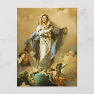 Cartão Postal A Imaculada Conceição por Giovanni B. Tiepolo