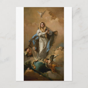 Cartão Postal A Imaculada Conceição por Giovanni Tiepolo