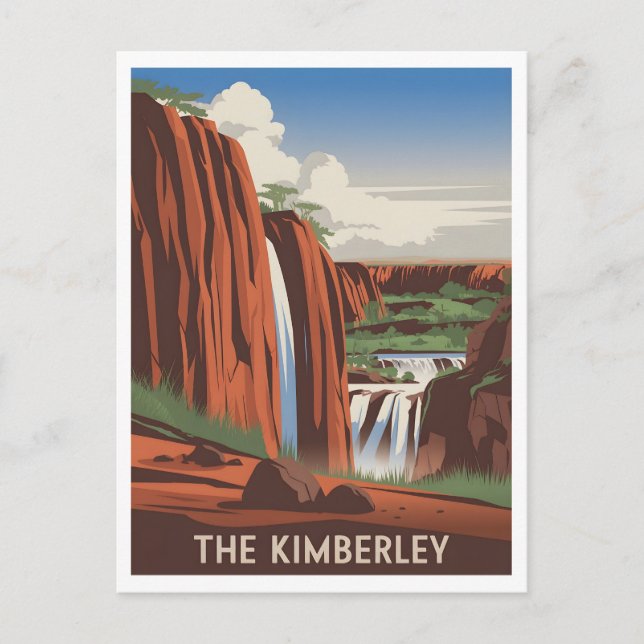Cartão Postal A Imagem da Austrália de Kimberley (Frente)