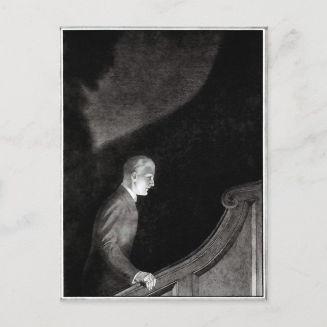 Cartão Postal A imagem da ilustração da Cinza Dorian (Frente)