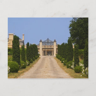 Cartão Postal A imponente entrada do Chateau Haut Sarpe, o