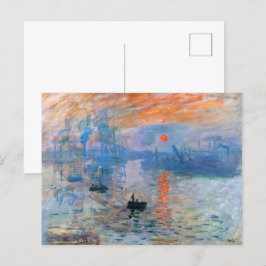Cartão Postal A Impressão de Claude Monet, Sunrise