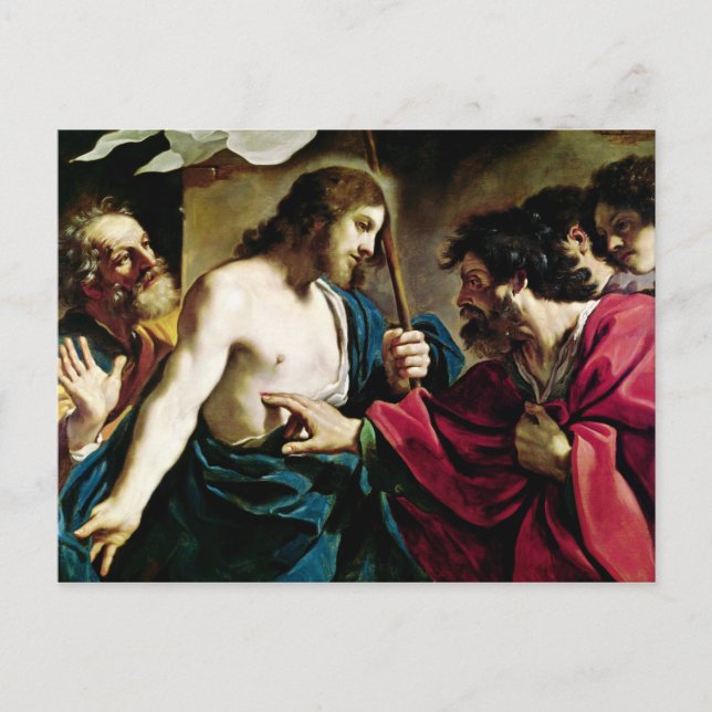 Cartão Postal A Incredulidade da Rua. Thomas (Frente)