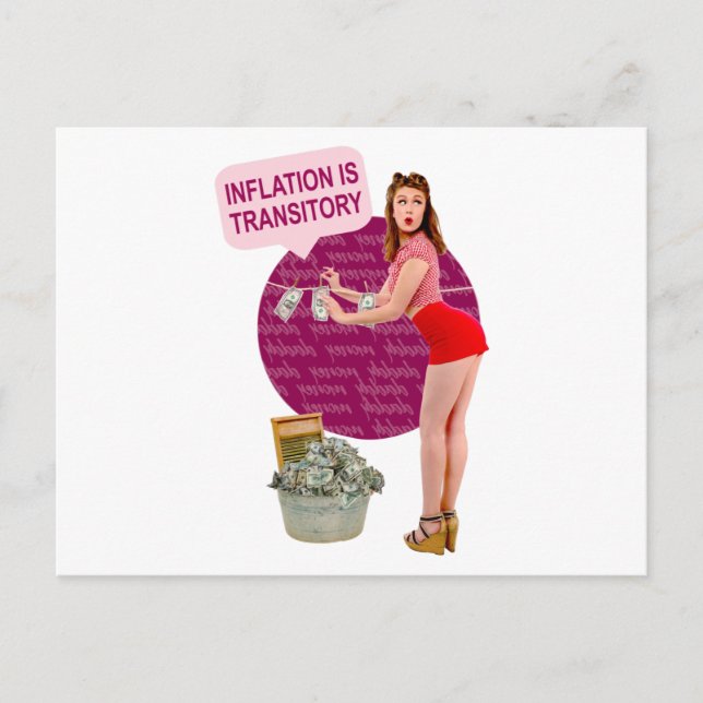 Cartão Postal A inflação é transitória (Frente)