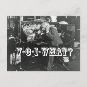 Cartão Postal A introdução chocante do telefone VoIP