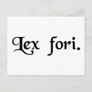 Cartão Postal A lei do fórum.