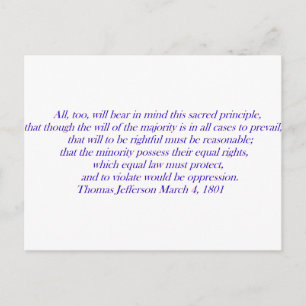 Cartão Postal A lei igual deve proteger....