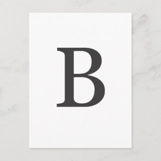 Cartão Postal "a letra B"