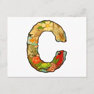 Cartão Postal A letra C