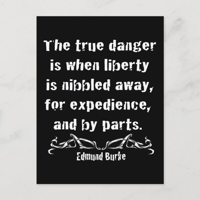 Cartão Postal A liberdade é mordiscada afastado (Frente)