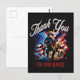 Cartão Postal A Liberdade Não É Grátis — Agradeça a um Veterano