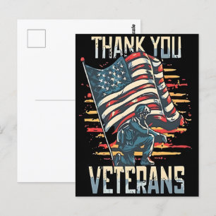 Cartão Postal A Liberdade Não É Grátis—Agradeça a um Veterano 20