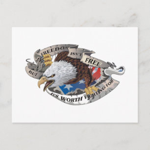 Cartão Postal A liberdade não é livre, mas vale a pena lutar p