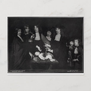 Cartão Postal A lição de anatomia do professor Frederik