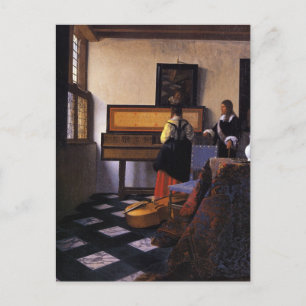 Cartão Postal A lição de música