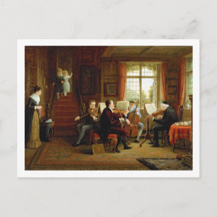 Cartão Postal A lição de música