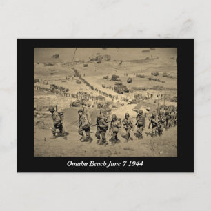 Cartão Postal A Longa Linha Da Praia De Omaha