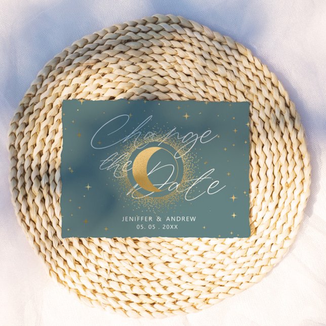 Cartão Postal A Lua do Crescente Celeste Muda A Data (Criador carregado)