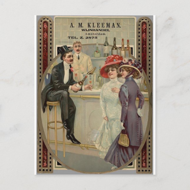 Cartão Postal A.M. Kleeman Whiskey 1900-1925 (Frente)