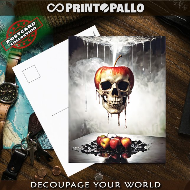 Cartão Postal A Maçã do Pinto com crânio (Criador carregado)