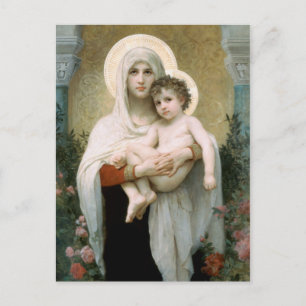 Cartão Postal A Madonna dos Rosas