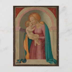 Cartão Postal A Madonna e a Criança