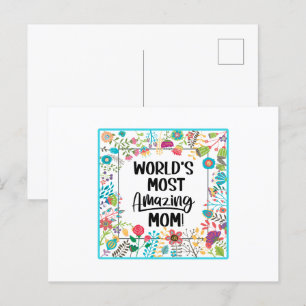 Cartão Postal A mãe mais incrível do mundo