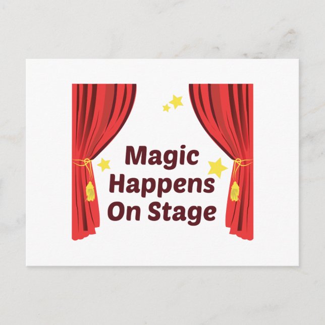 Cartão Postal A Magia Acontece (Frente)