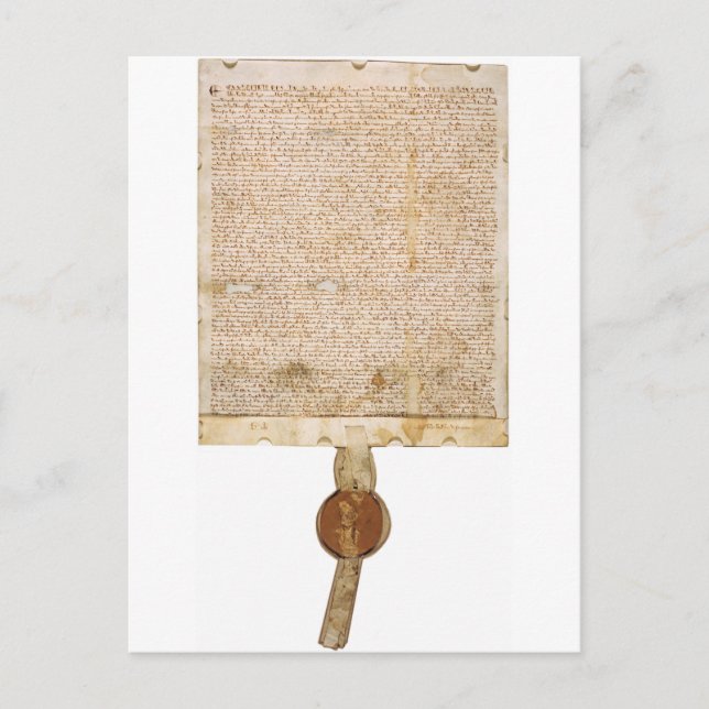 Cartão Postal A Magna Carta 1297 Versão (Frente)