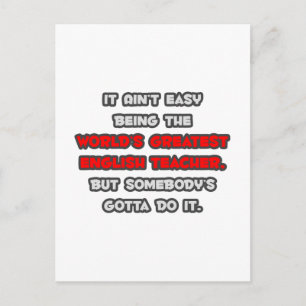 Cartão Postal A maior Piada de professores de inglês do mundo
