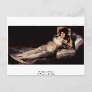 Cartão Postal A Maja Vestida, Por Francisco De Goya