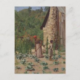 Cartão Postal A maneira como vivem por T. Anshutz Vintage Painti