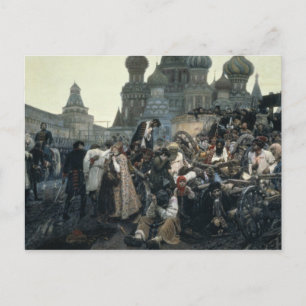 Cartão Postal A manhã da execução do Streltsy