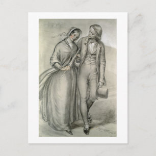 Cartão Postal A manhã do casamento - A partida, c.1846