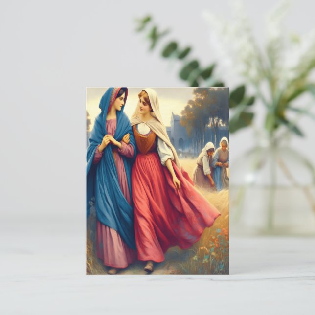 Cartão Postal A mão de Ruth em frente a novos começos (Em pé/Frente)